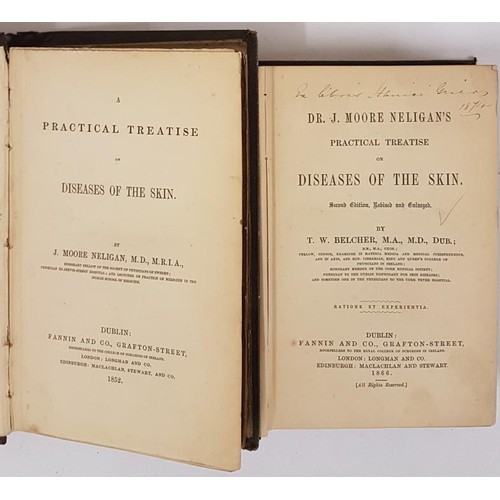 69 - Neligan, J. Moore. Practical Treatise On Diseases Of The Skin. Dublin: Fannin & Co., 1852; along... 