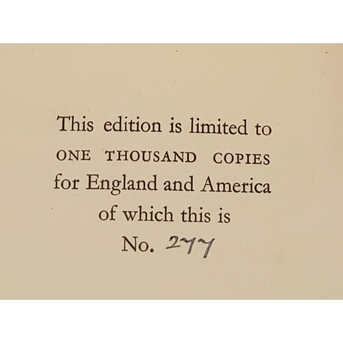 88 - Thompson, Edward The Collected Poems of Edward Thompson Ernest Benn, 1930. Limited edition of 110 co... 