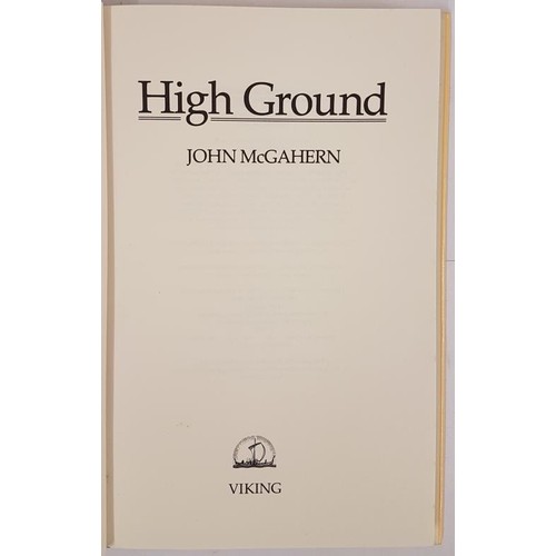 153 - John McGahern. High Ground. 1987. First U.S. edit. Attractive d.j.