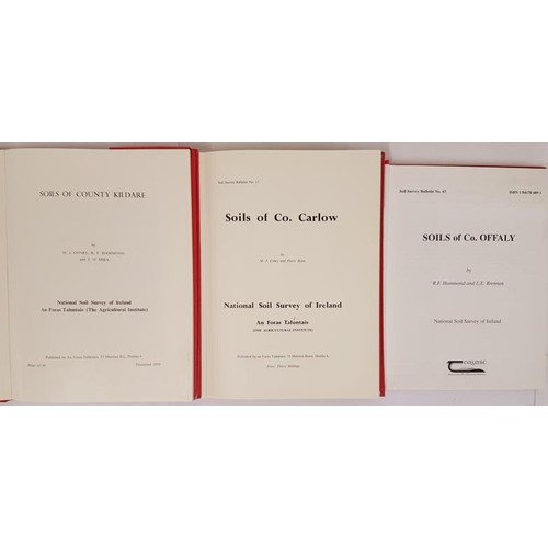 157 - Soils of County Kildare. 1970; Soils of County Carlow. 1967 and Soils of County Offaly. 2003. Foldin... 