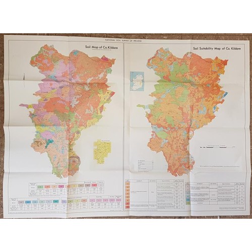 157 - Soils of County Kildare. 1970; Soils of County Carlow. 1967 and Soils of County Offaly. 2003. Foldin... 