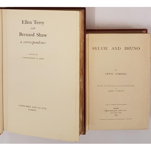 158 - Lewis Carroll. Sylvie and Bruno.. 1889. 1st. 46 illustrations by Harry Furniss (Wexford born) and El... 