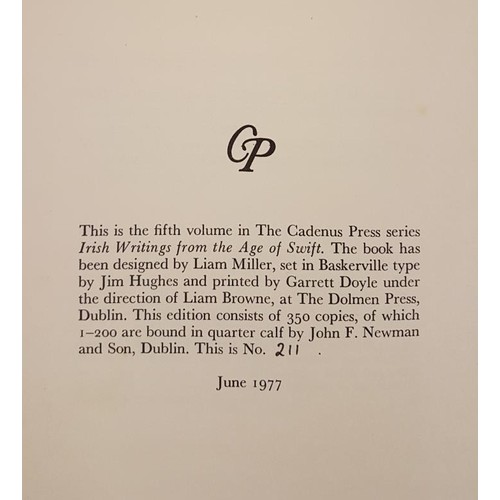 167 - Wm Molyneaux, The Case for Ireland Stated, facs ltd numbered edition reprinted from the first ed of ... 