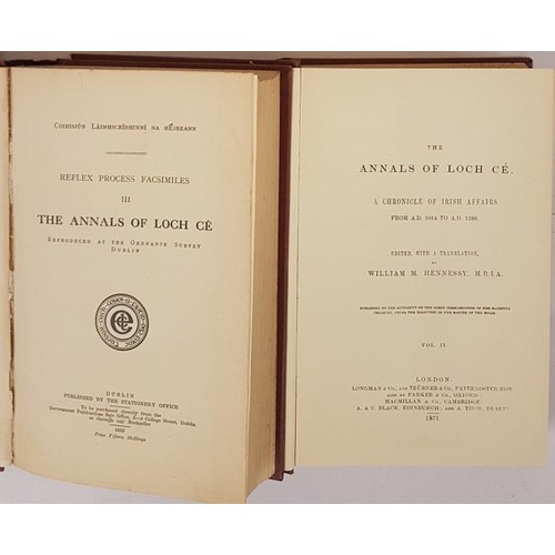 318 - Hennessy (ed), Annals of Loch Cé, IMC, large 8vo, 1939. Superb set of classic work. (2)