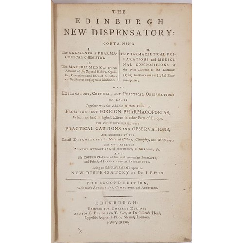 603 - The Edinburgh New Dispensatory, Containing The Elements of Pharmaceutical Chemistry, the Materia Med... 