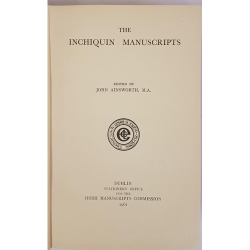 612 - The Inchiquin Manuscripts edited by John Ainsworth. Irish Manuscript Commission. 1961. Lovely copy i... 