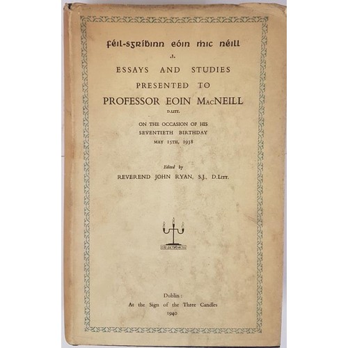 617 - Reverend Ryan, J. S.. Féil-Sgríbhinn Eóin Mhic Néill, Essays and Studies... 