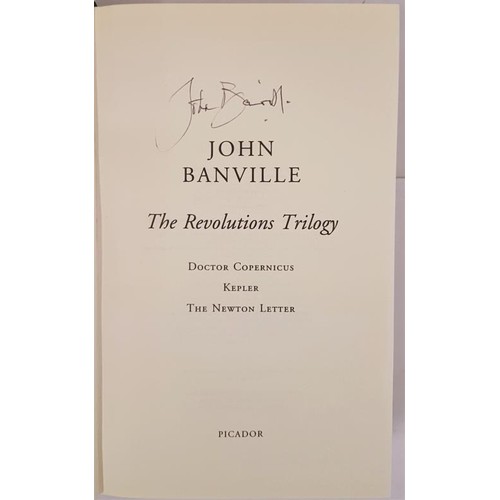 45 - John Banville - The Revolutions Trilogy: Doctor Copernicus. Kepler and The Newton Letter.2000. First... 