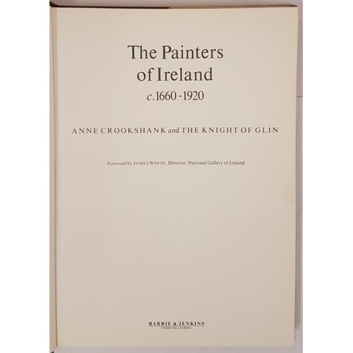55 - Anne Crookshank & The Knight of Glin. The Painters of Ireland. 1978. 1st Illustrated. Pictorial ... 
