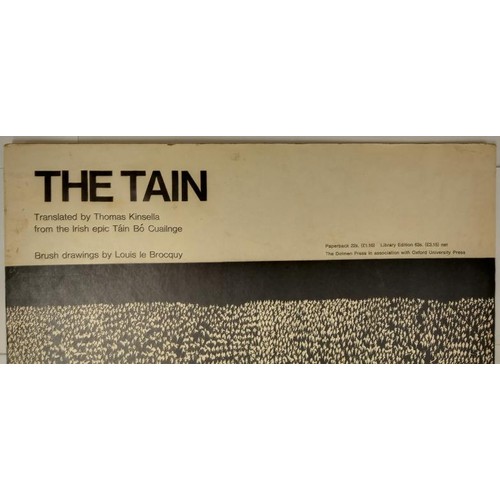 64 - Advertising Board for The Tain, translated by Thomas Kinsella from the Irish epic Táin B&oacu... 