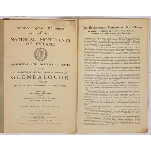 68 - Historical and Descriptive Notes with illustrations of Ecclesiastical Remains at Glendalough 1937 by... 