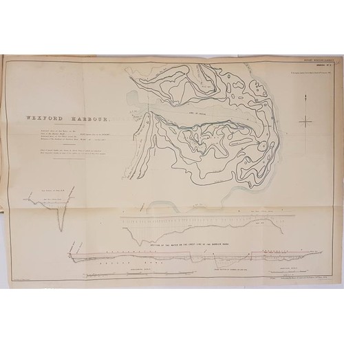 87 - Report on the Administration on the Wexford Harbour Improvement Bill 1852. With 3 very large folding... 