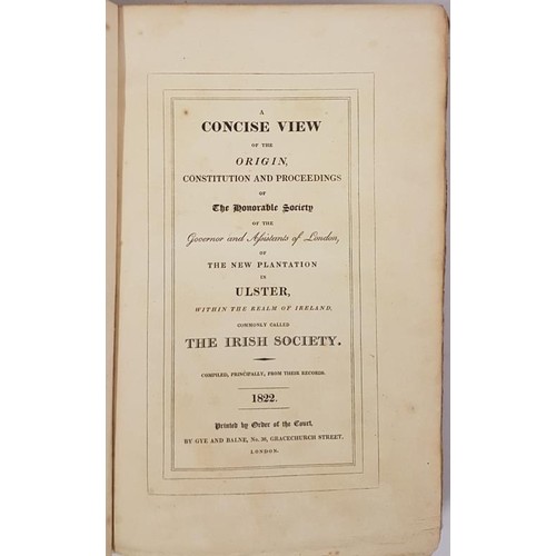 92 - A Concise View of the Origin, Constitution and Proceedings of The Honourable Society of the Governor... 