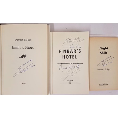 108 - Dermot Bolger – NIGHT SHIFT, 1985, Signed first edition, Emily’s Shoes. 1992, Signed by ... 