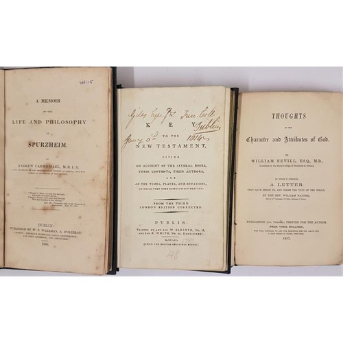 117 - A Memoir of Life and Philosophy of Spurzheim by Andrew Carmichael, Dublin. 1833 [Study of Phrenology... 