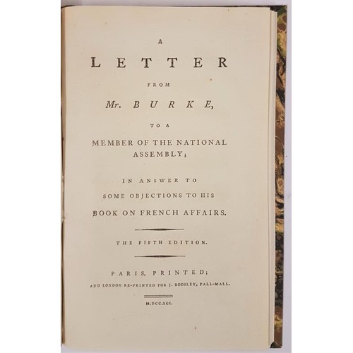 118 - Edmund Burke. A Letter to His Grace The Duke of Portland. 1797 bound with A Letter to a Member of th... 