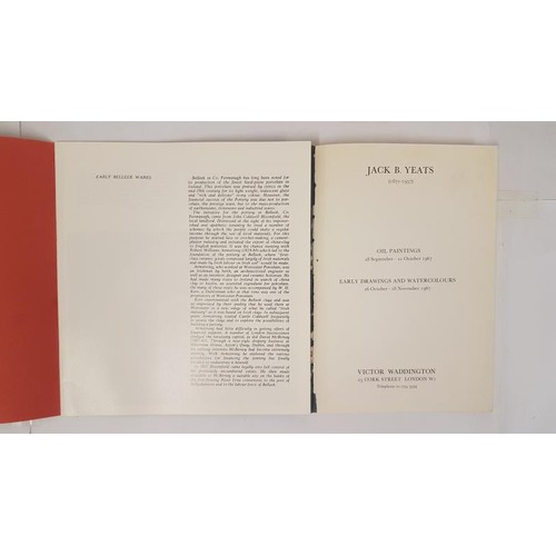 127 - Jack B. Yeats Catalogue relating to Victor Waddington exhibition Sept/Nov. 1967. All 78 paintings in... 