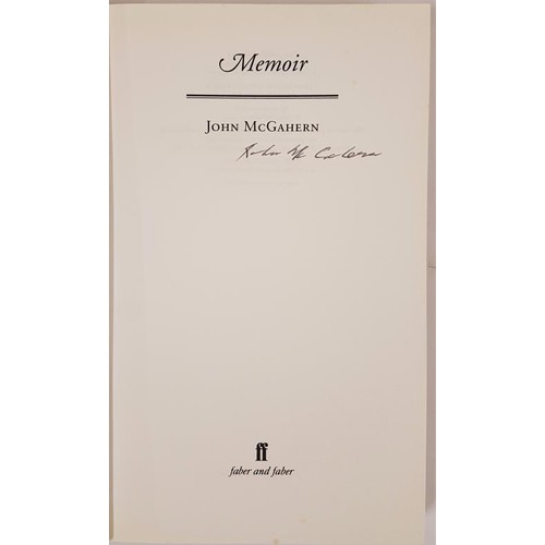 133 - John McGahern; Memoir, signed uncorrected proof, Faber 2005