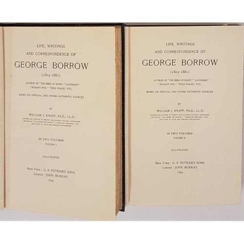 137 - Knapp, George Burrow, life, writings and correspondence, 1899, 2 vols, blue cloth 8vo. Outstanding w... 