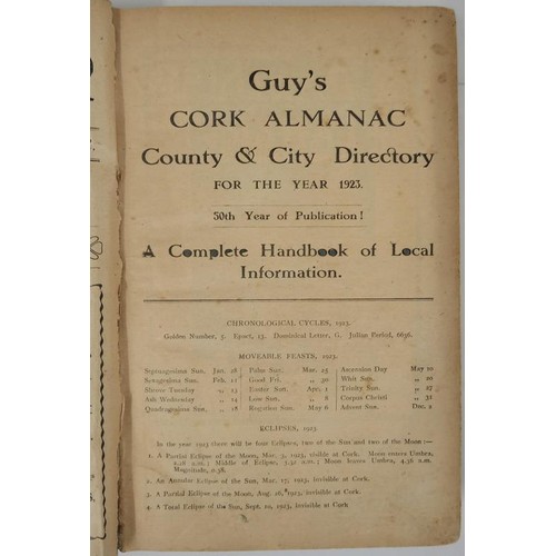 140 - Guy's Cork Almanac- County and City Directory for the year 1923- 50th year of publication.