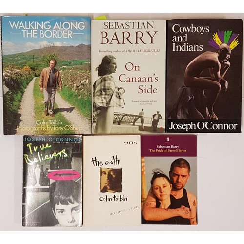 165 - Colm Tóibín X 2 Titles:; Walking along the Border, signed first edition HB, Macdonald Queen Anne Pre... 