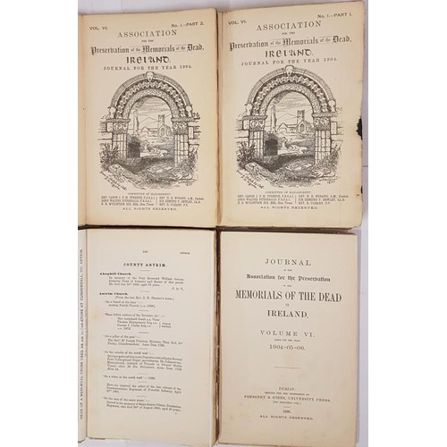 170 - Association for the Preservation of the Memorials of The Dead - Ireland. 1904/1906. 4 scarce illustr... 