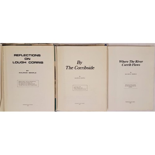 181 - Galway Interest: Maurice Semple X 3 Titles: Where the River Corrib Flows; Reflections on Lough Corri... 