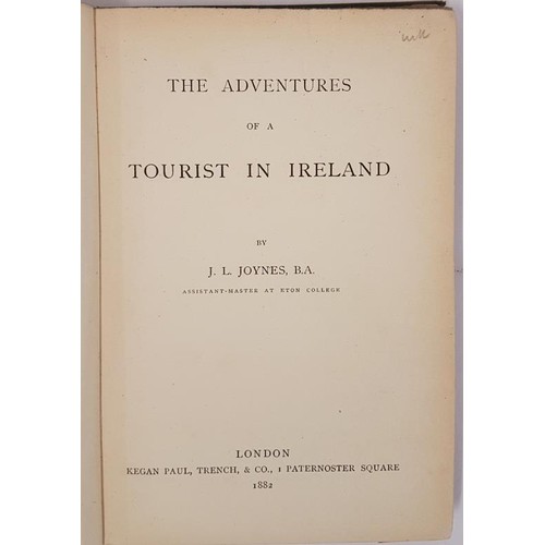 192 - The Adventures Of A Tourist In Ireland by J L. Joynes, Master at Eton College. London. 1882. signatu... 