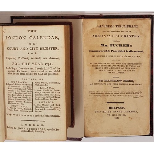 226 - The London Calendar or Court and City Register for England, Scotland, Ireland and America 1791; Tuck... 