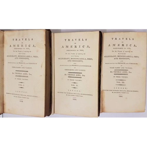 229 - Travels in America, Performed in 1806 for the Purpose of Exploring the Rivers Alleghany, Monongahela... 