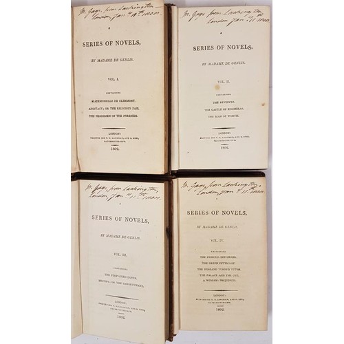 230 - Series of Novels by Madame de Genis Vol 1-4, 1802 (4)