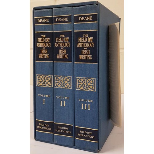 231 - The Field Day anthology of Irish writing / general editor, Seamus Deane SIGNED ; associate editors, ... 