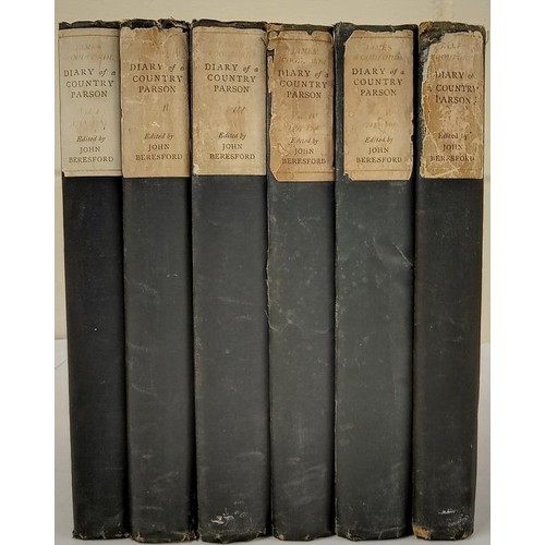 234 - The Diary of a Country Parson: 1758-1802 The Reverend James Woodforde. Edited By John Beresford FIVE... 