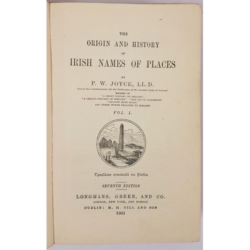 239 - Irish Names of Place: (Three Volume Set) [The Origin and History of Irish Names of Places] Joyce, Pa... 