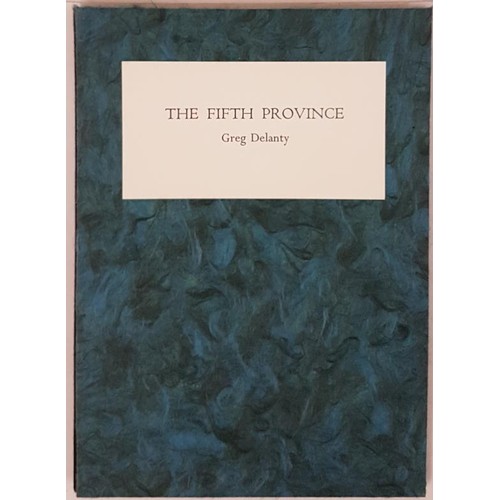 243 - Greg Delanty - The Fifth Province. Traffic Street Press. 2000. One of only 26 lettered copies covere... 