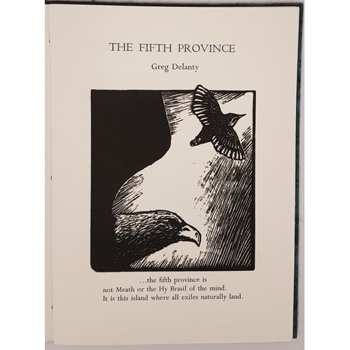 243 - Greg Delanty - The Fifth Province. Traffic Street Press. 2000. One of only 26 lettered copies covere... 