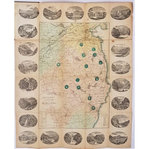 244 - Ireland.- Heffernan (Daniel Edward) Heffernan's Illustrated Plan of Wicklow &c., tourist's map s... 