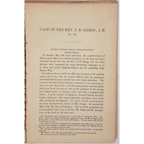 250 - Extraordinary case of Rev. T.D. Gregg, Chaplain of St. Nicholas, committal to Bridewell, his speech,... 