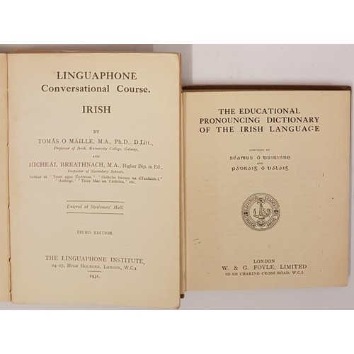 255 - Seamus O'Duirlinne and P. O'Dalaig. The Educational Pronouncing Dictionary of the Irish Language 192... 