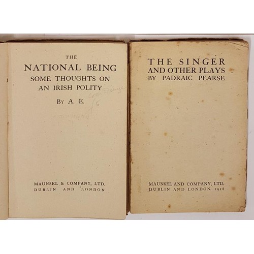 259 - The National Being - Some Thoughts on Irish Polity, A. E., 1918, Maunsel & Co., Popular Edition,... 