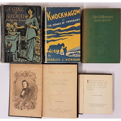 280 - Irish Interest X 5 Titles- Knocknagow or The Homes of Tipperary by Charles J Kickham; A Girl of Galw... 