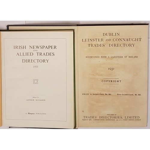 282 - Dublin, Leinster and Connaught Trades Directory accompanied with a Gazetteer of Ireland.1931 and Iri... 