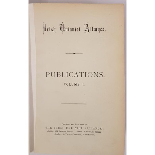 303 - Bound volume of pamphlets relating to the Land War and Repeal. 1893.Meath Election; Tipperary; how N... 