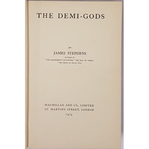 307 - 5 Leather bound Books by James Stephens: The Demi-Gods; Here Are Ladies; The Charwomans Daughter; Re... 