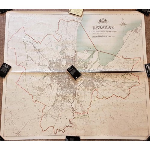 318 - Map, The City & Suburbs of Belfast, engraved & published by McCaw, Stevenson & Orr, Belf... 