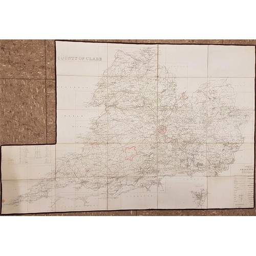 323 - 6 canvas backed Maps of Limerick / Clare / Galway / Meath / Westmeath and New South Wales