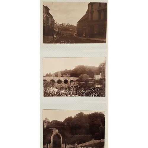 330 - Photoalbum containing 25 mainly black and white post cards of Irish Scenes plus 9 others, C early 20... 