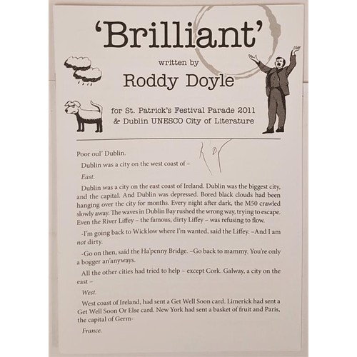 357 - Roddy Doyle – BRILLIANT, First Edition, First Printing. A paperback original with no hardcover... 