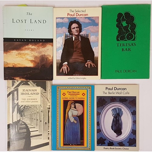 398 - Paul Durcan X 4 Titles:; Going Home to Russia, signed first edition, Blackstaff Press 1987; The Berl... 