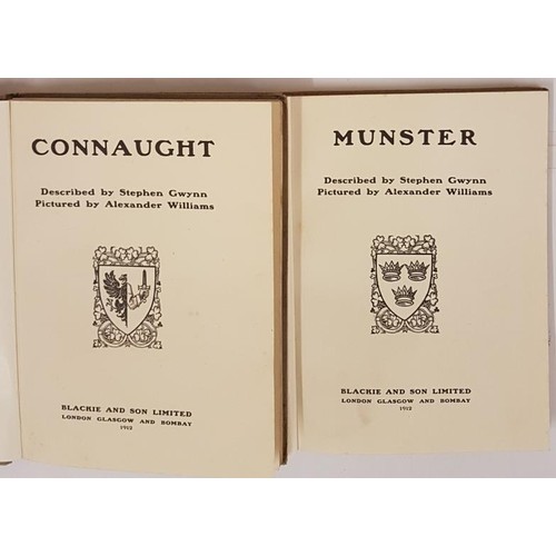 402 - Connaught described by Stephen Gwynn, pictured by Alexander Williams. London: Blackie and Son, 1912;... 